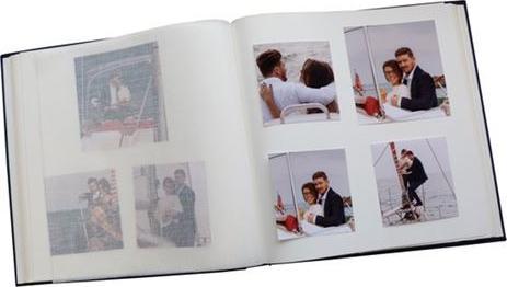 Produktbild ZEP Foto Album OB313130 Cotton Con Velina Blue mit 30 Seiten 31x31 cm