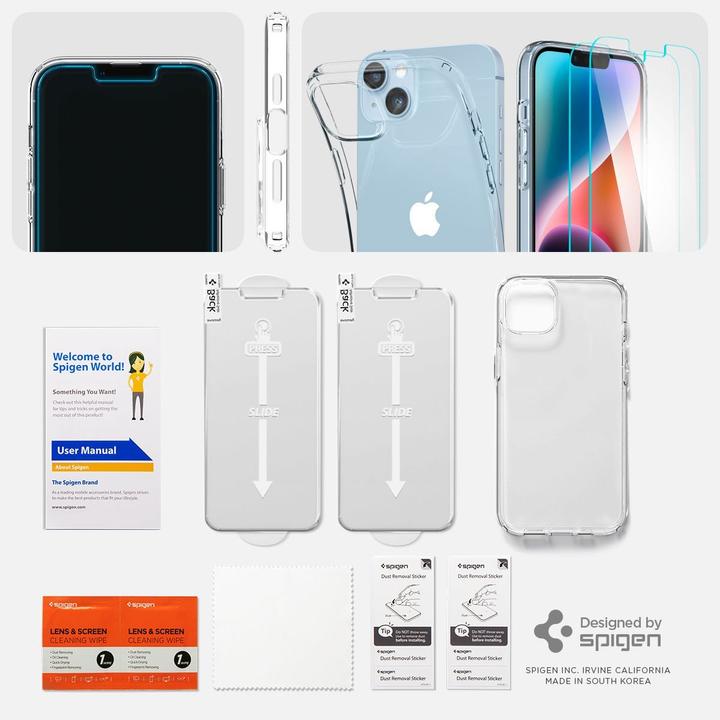 Immagine prodotto Spigen Confezione Crystal Pack Iphone 14 Plus Crystal Clear (Apple iPhone 14 Plus)