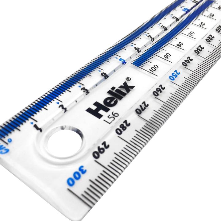 Produktbild Helix Lineal Transparent Kunststoff (300 mm)