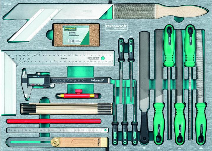 Produktbild technocraft Werkstattwagen SWISS TEAM WOOD 282-tlg (282 x)