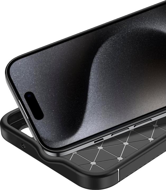 Image du produit Screenguard Apple iPhone 15 Pro Max Housse Design carbone TPU Case (Apple iPhone 15 Pro Max)