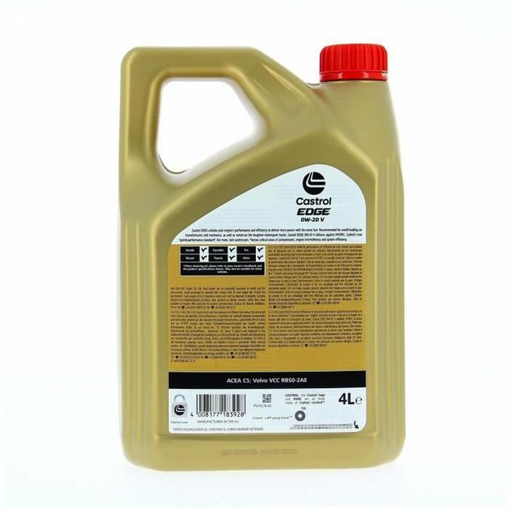 Produktbild Castrol EDGE 0W-20 V (4 l, SAE 0W-20)