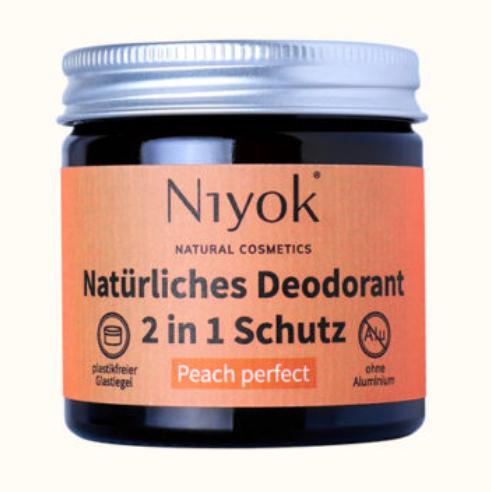 Actual product image Niyok Deo Crème 2in1 Anti-Transpirant: Peach perfect 40 ml (Crème, 40 ml)