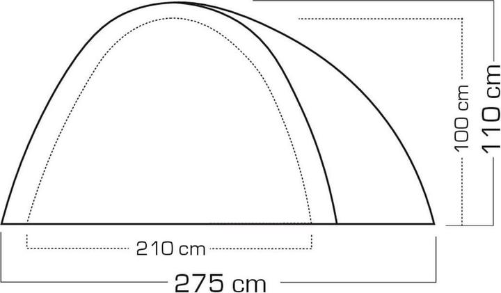 Actual product image Trevolution Sia 2 (Dome tent, 1.30 kg, 2 persons)