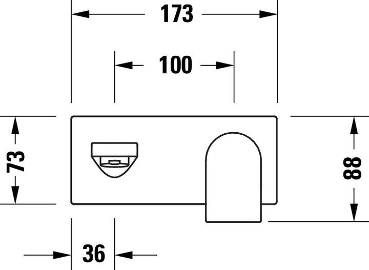 Nährwerte und Zutaten Duravit Einhebel-Waschtischmischer Tulum Unterputz, Ausladung 171mm schwarz matt