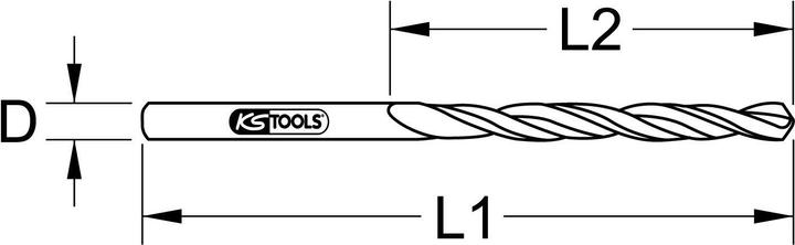 Produktbild KS Tools HSS-G CO 5 Spiralbohrer (10.7 Millimeter)