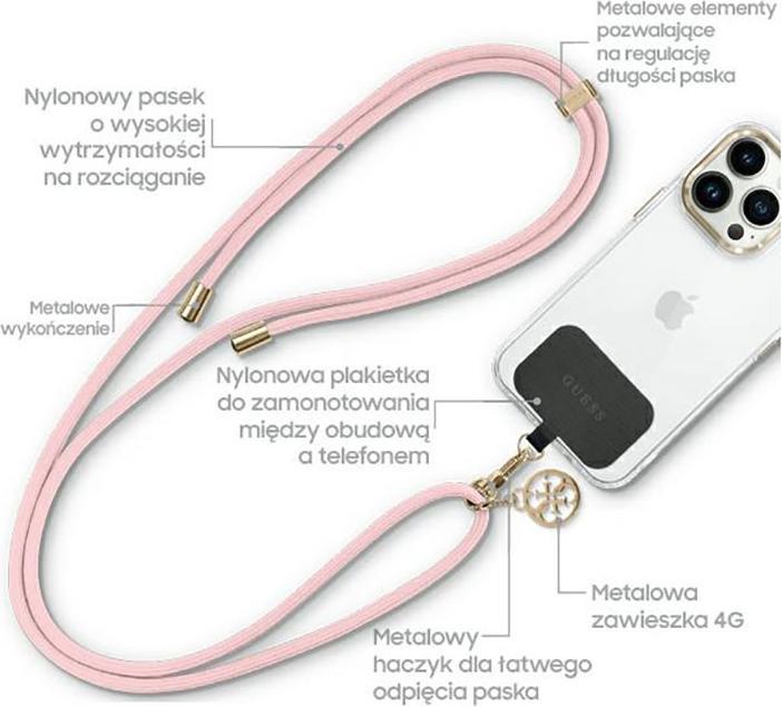 Produktbild Guess GUUCNMG4EP Universal CBDY Cord belt pink/pink