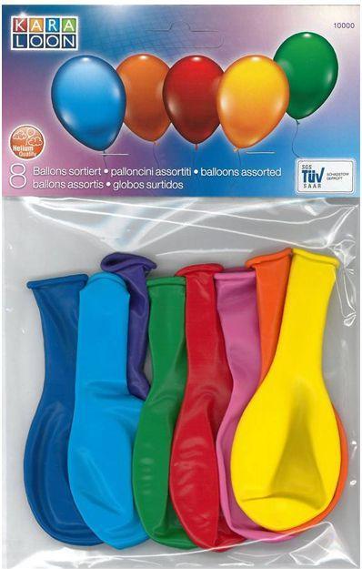 Actual product image Karaloon 8 balloons colorful (1 x)