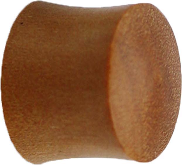 Actual product image Star Piercing Teak Flared Plug (without brass, Organic)