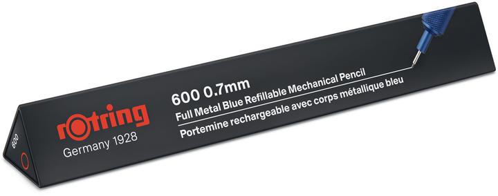 Actual product image Rotring Fine lead pencil 600 Metallic 0.7 mm, blue (0.70 mm, HB)