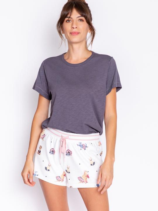 Pj Salvage Shorts weiss/klein gemustert (XS)