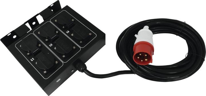 Actual product image Eurolite SB-65 Power distributor 6-way