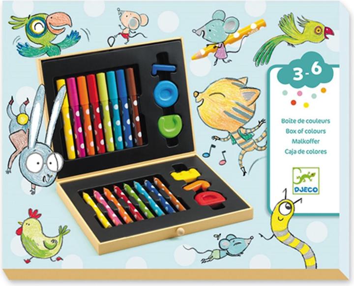 Produktbild Djeco Malkoffer für die Kleinsten (Mehrfarbig, 16 x)