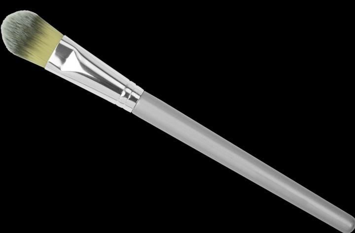 Produktbild Make-up Pinsel, silber, für flüssiges Make-up, feinstes Toray-Haar, Länge: 20 cm (Foundation)