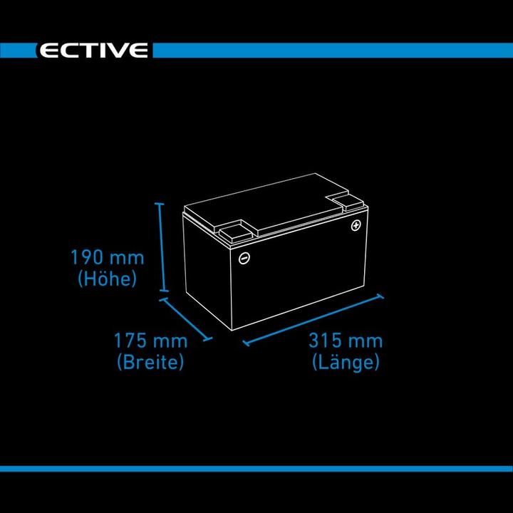 Produktbild Ective LC 120 Dual LFP | Starter- und Versorgungsbatterie (12 V, 120 Ah, 1320 A)