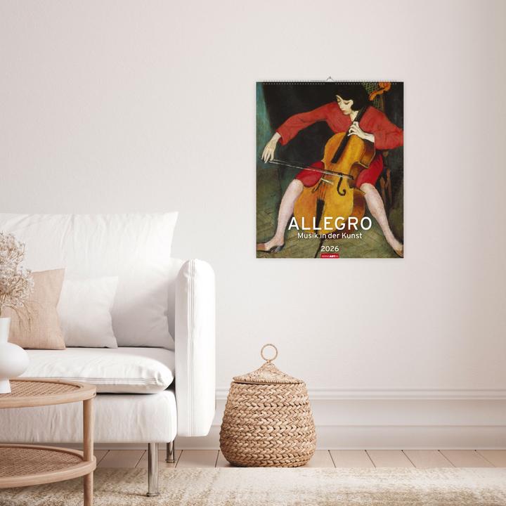 Actual product image Allegro - Musik in der Kunst Kalender 2026 (46 x 55 cm, German)