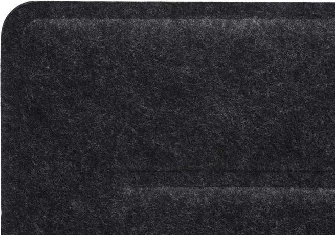 Produktbild Mendler Tischtrennwand, Büro-Sichtschutz Schreibtisch Pinnwand, Klemmen Stoff/Textil mit Prägung - 100x30cm (100 x 30 cm)