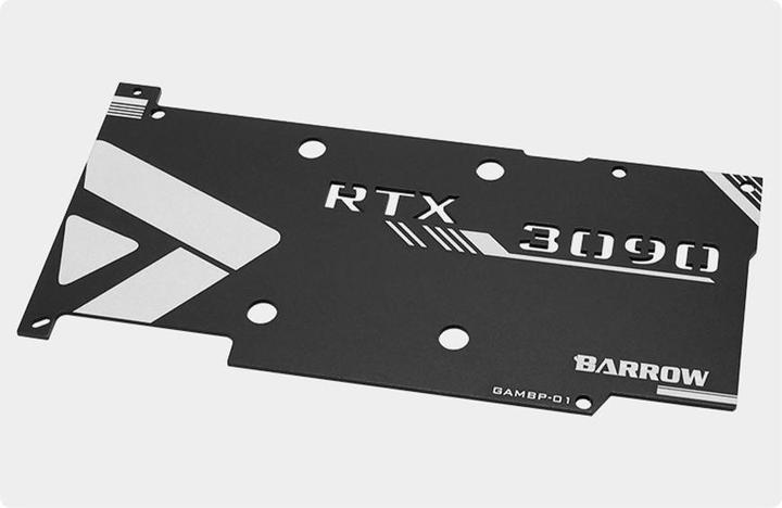 Barrow Backplate for GALAX/GAINWARD 3090 full coverage GPU Water Block - Black
