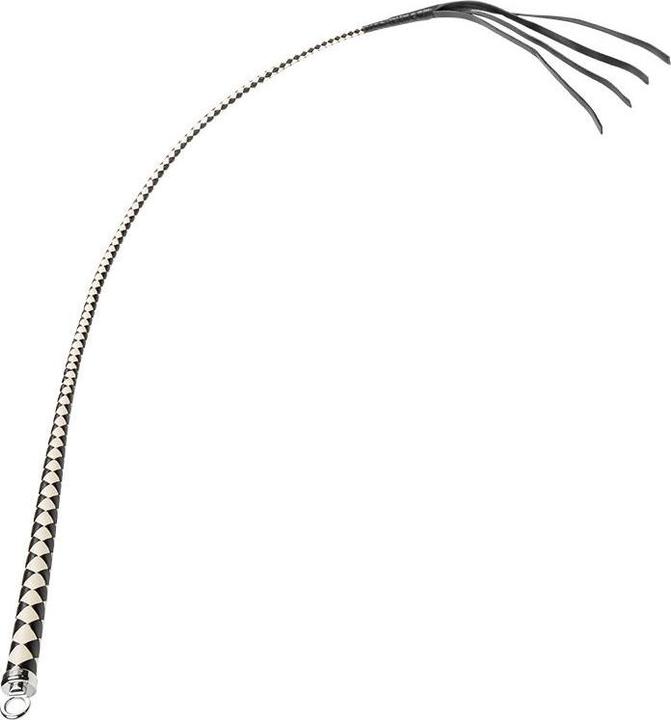 Produktbild Rise 120 cm Bullenpeitsche – Schwarz/Weiss