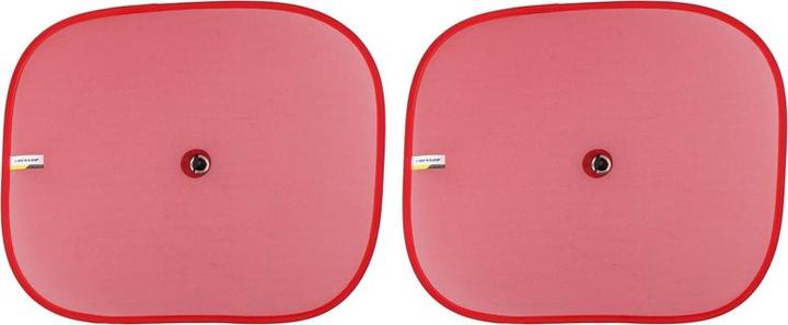 Dunlop - Sonnenblende für Autoseitenfenster 36x44 cm 2 Stück (rot)