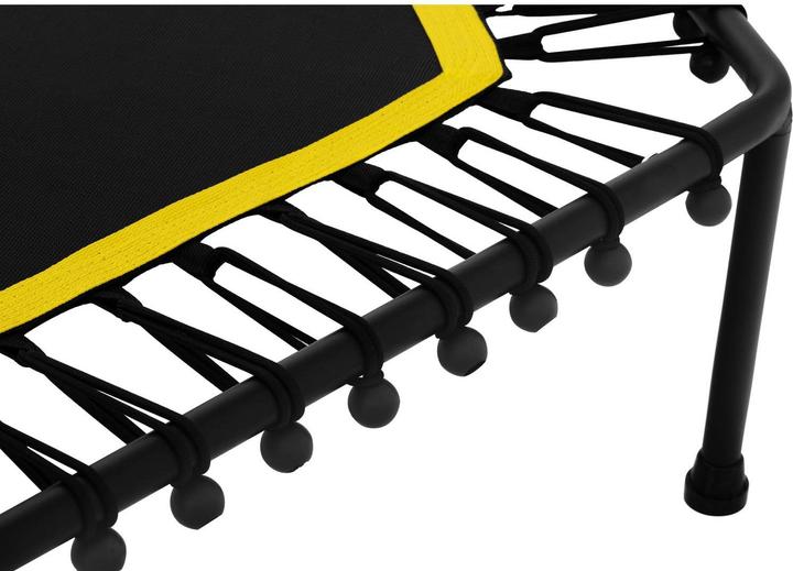 Image du produit Gymrex Trampoline de fitness avec barre de maintien - Jaune