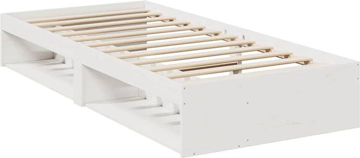 Actual product image VidaXL Day bed without mattress white 100x200 cm solid wood pine sofa bed (100 x 200 cm)
