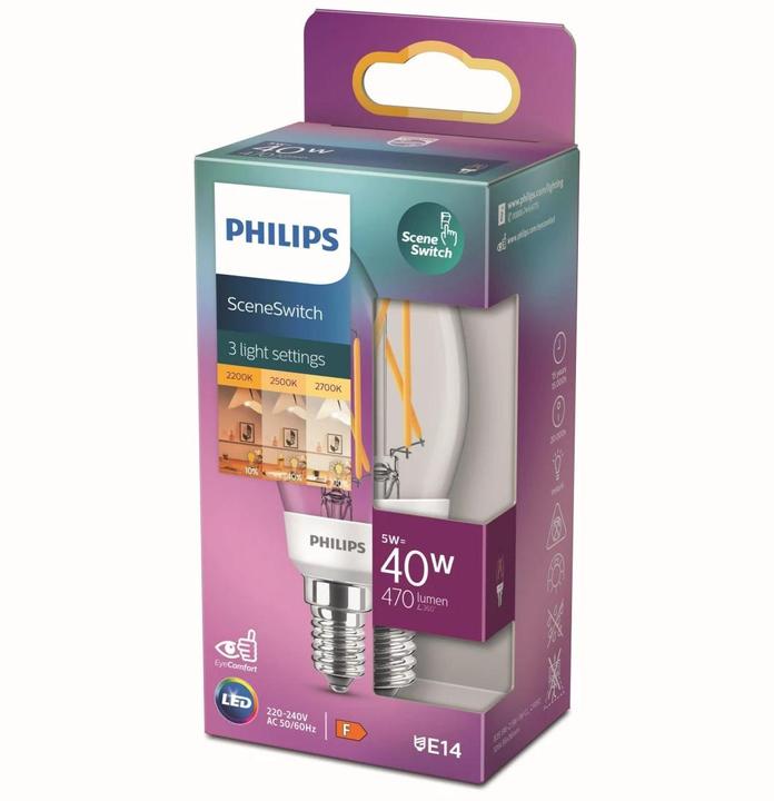 Produktbild Philips Lampe (E14, 5 W, 470 lm, 1 x, F)
