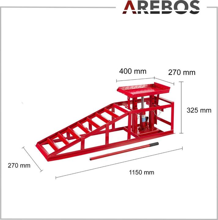 Produktbild Arebos PKW Auffahrrampe
