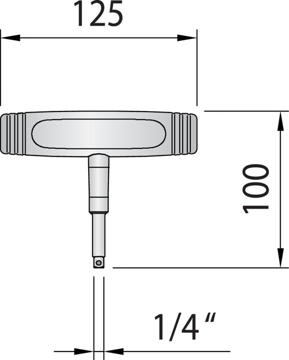 Produktbild Gedore 763-12 Drehmomentschlüssel DREMOMETER T-FS festeingestellt 12 Nm (1/4", 12 Nm, 12 Nm)