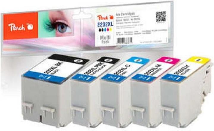 Peach 202XL Multipack (M, C, Y, PBK, BK)