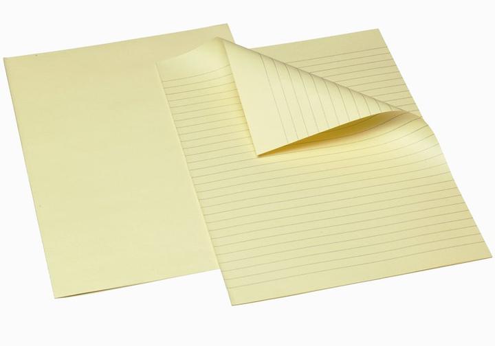 Produktbild Bantex Konceptpapir gul 80g ulinieret db ark A4 250ark/pak - (250 ark pr. pakke) (80 g/m², A4)