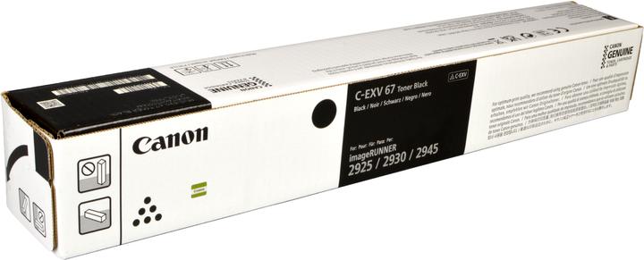 Actual product image Canon Toner black CEXV67 33K (FC)