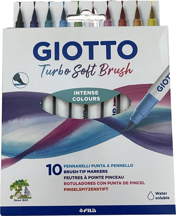 Actual product image Magni Fasermaler mit Pinselspitze (Multicoloured, 10 x)