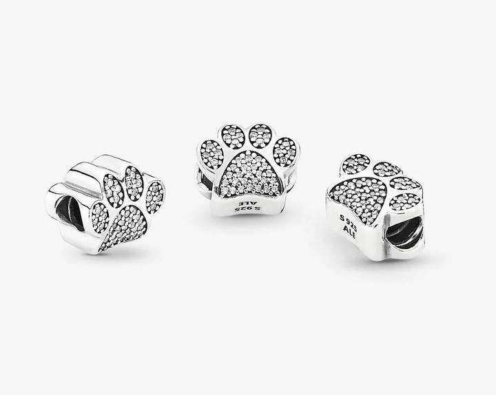 Image du produit Pandora Charm Empreinte de patte scintillante (Argent)