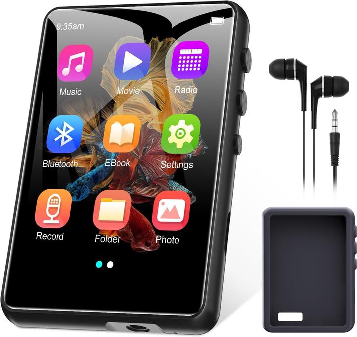 Actual product image Zaqe Tragbarer MP3-Player mit Bluetooth und Touchscreen