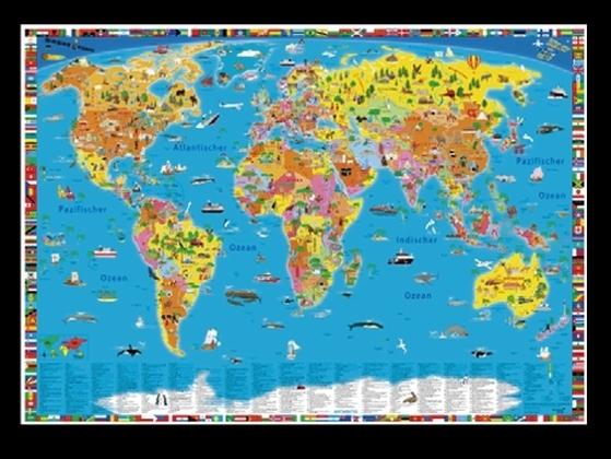 Immagine prodotto Mappa politica mondiale illustrata