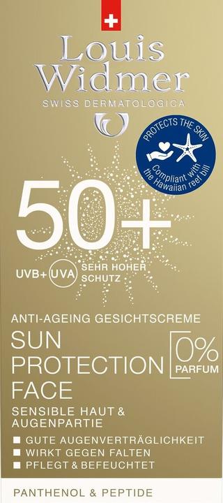 Actual product image Louis Widmer Sun Protection Face (Sun cream face, SPF 50+, 50 ml, 74 g)