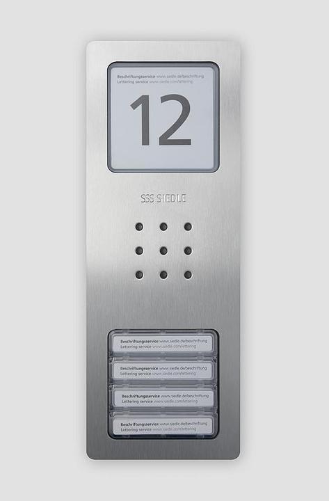 Image du produit Siedle Station de porte edst 4RT AP 1+n avec plaque d'information SSS210008750-00