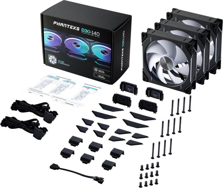 Immagine prodotto Phanteks D30 PWM Flusso d'aria inverso (140 mm, 3 x)