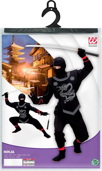 Image du produit Magni Costume de ninja noir pour enfants Gr.158 (158)