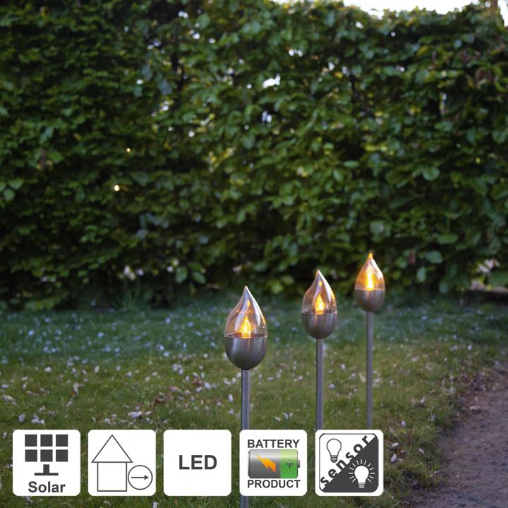 Actual product image Star Trading Path light Solar Olympus, 3 pieces (IP44)