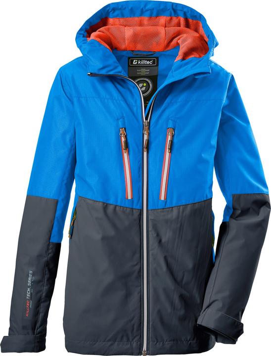 Killtec Jungen Rodeny BYS JCKT B Funktionsjacke/Outdoorjacke mit Kapuze, neon blue, 152 (152)