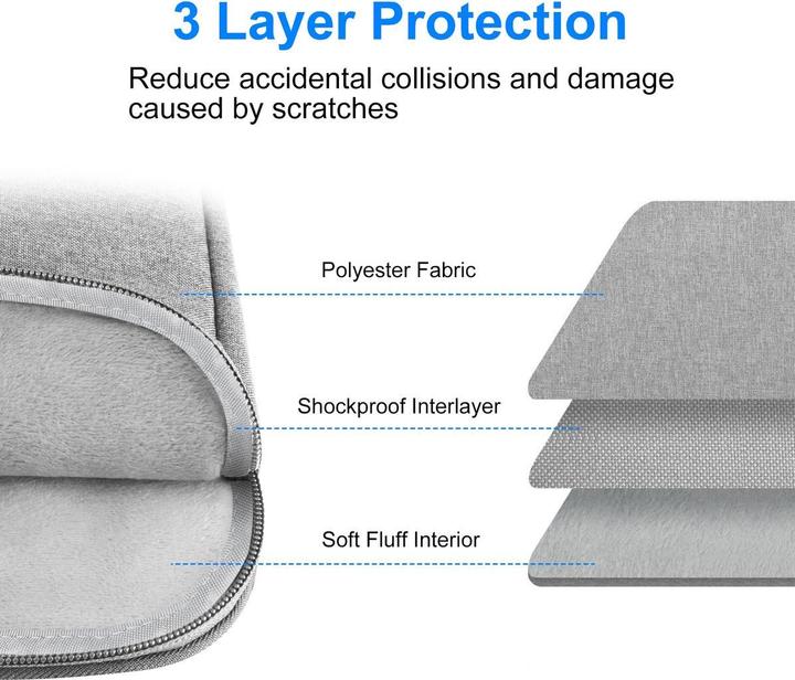 Produktbild König Design Universal Notebook Tablet Tasche 11 - 16,7 Zoll Tasche Hülle Laptop Case Cover (16.70", Lenovo, Dell, HP, Apple)