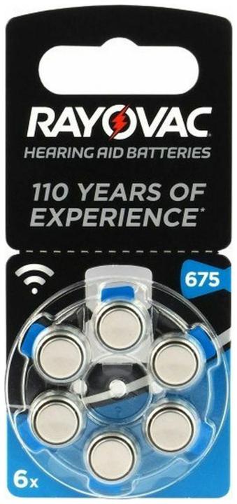 Actual product image Rayovac Zinc Air (6 pcs., PR44, 640 mAh)