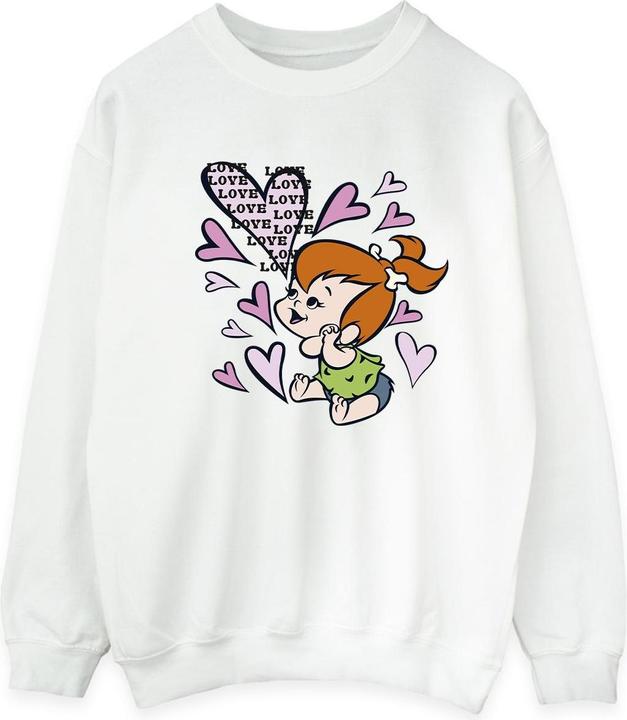 The Flintstones Pebbles Love Love Love Sweatshirt (L)