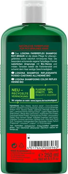 Immagine prodotto Logona Colore cura henné (250 ml, Shampoo liquido)