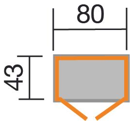 Produktbild Weka Holzbau Balkon/Terrassenschrank 195 B