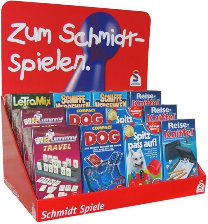Schmidt Spiele Thekendisplay - Reisespiele XXL