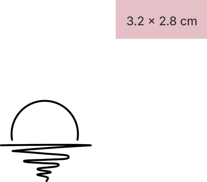 Produktbild minink Temporäres Tattoo – Sonnenuntergang