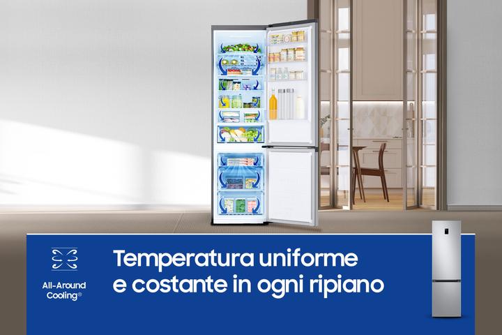 Immagine prodotto Samsung RB38C672CSA frigorifero Combinato EcoFlex AI Libera installazione con congelatore Wifi 2m 39 (390 l)